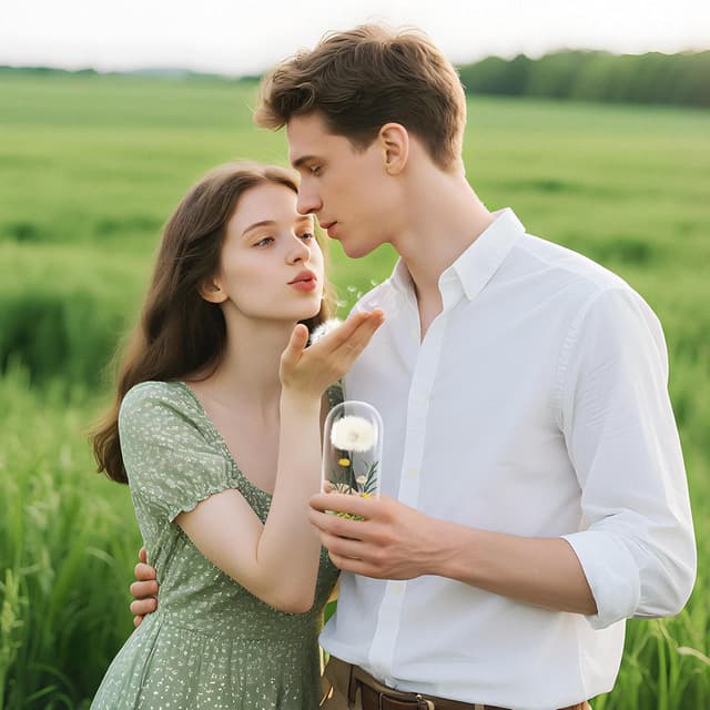 Detalle 2 de Wunscherfüller Pusteblume im Glas (16 x 6 cm) – Geldgeschenk als Glücksbringer für Frauen