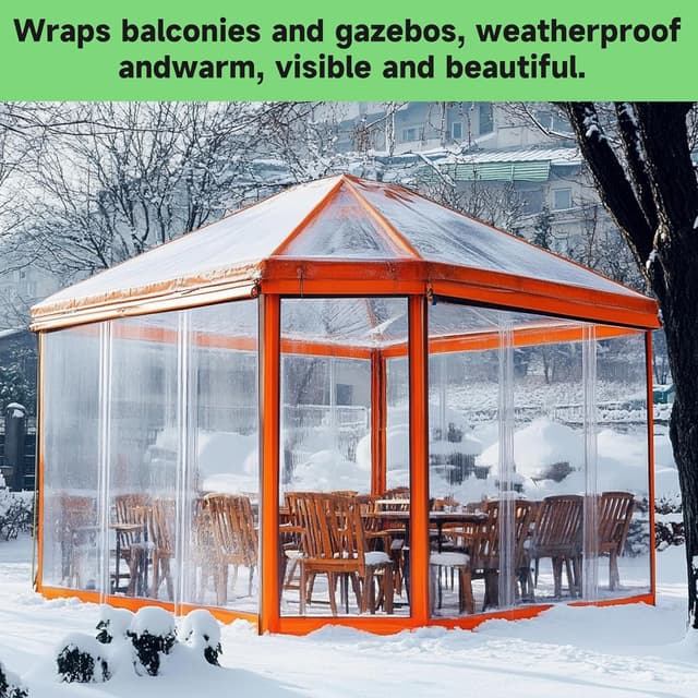 Thumbnail 6 de EASTARP 8'x16' clear vinyl tarp for greenhouse 🏕