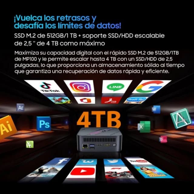 Thumbnail 1 de Blackview MP100 Mini PC Windows 11 Pro · 16 GB