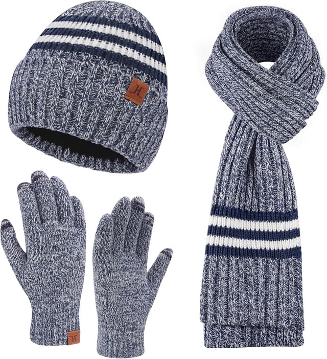 Thumbnail 6 de Bequemer Laden Ensemble bonnet écharpe gants 3 pièces 🧣