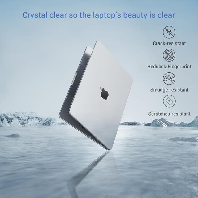 Detalle 2 de MOSISO MacBook Air 13.6-inch Case Crystal Clear