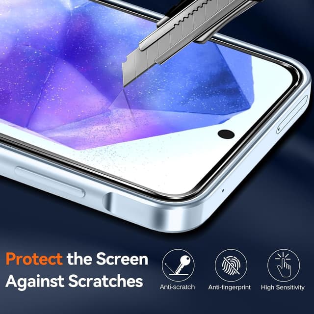 Detalle 2 de ivoler Funda Transparente + Cristal para Galaxy A55