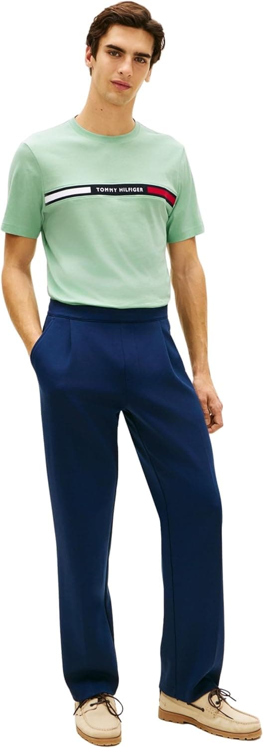 Detalle 2 de Tommy Hilfiger T-Shirt da uomo a maniche corte con scollo rotondo