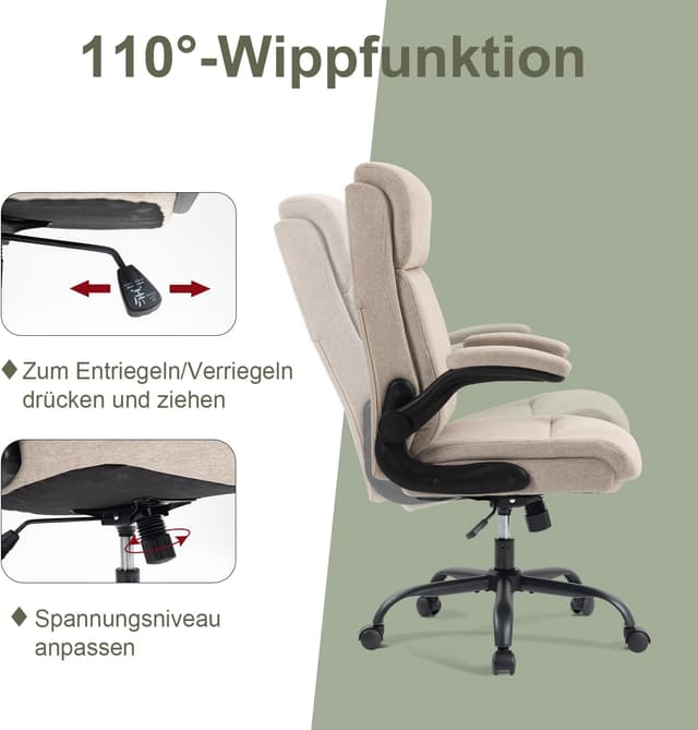 Thumbnail 6 de CASTLOVE Ergonomischer Bürostuhl 150 kg