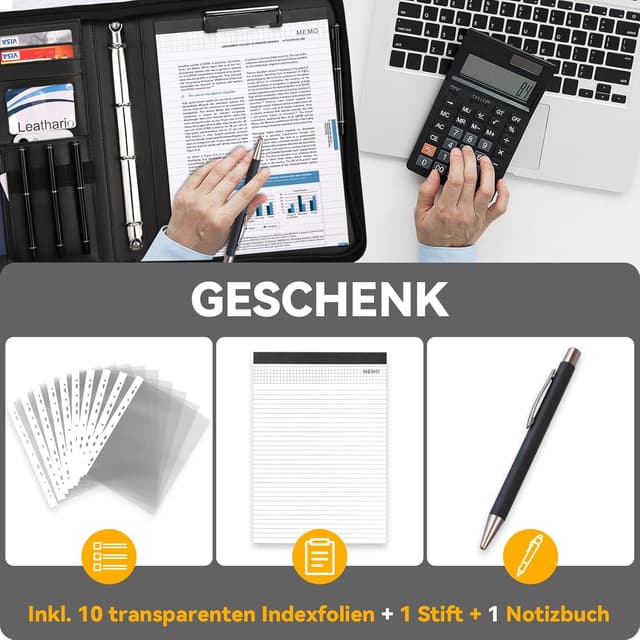 Detalle 2 de Leathario Schreibmappe A4