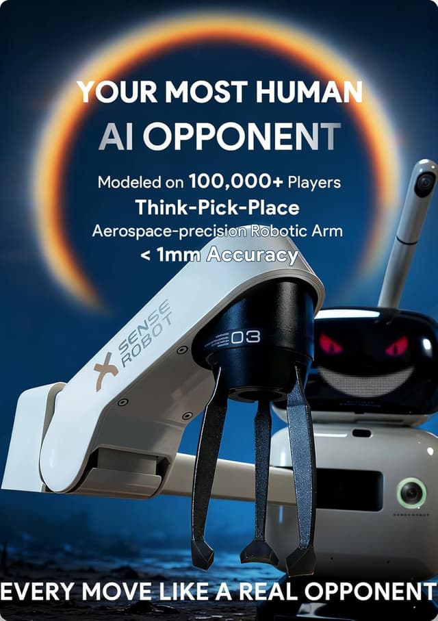 Detalle 2 de Sense Robot AI Chess Robot with Robotic Arm (25 AI levels, 1200+ exercises) with Lichess integration