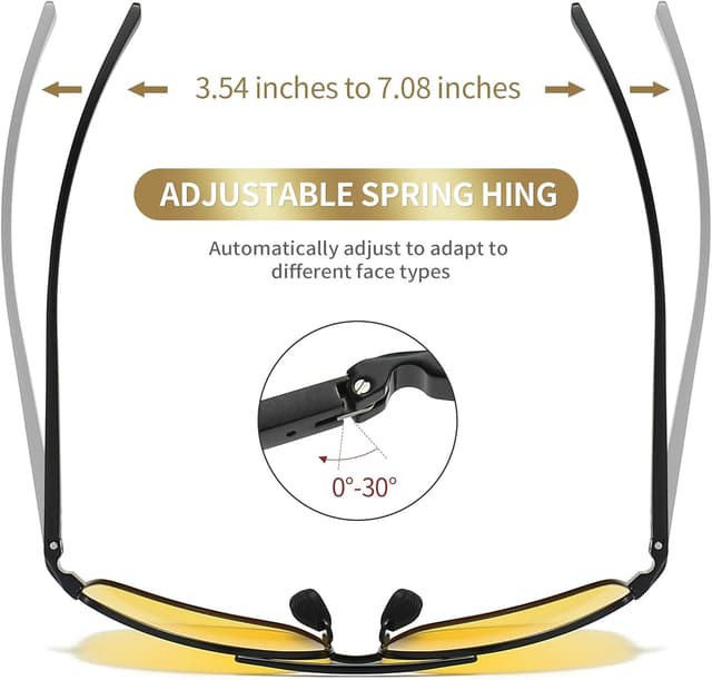 Thumbnail 4 de SUNGAIT Lightweight Rectangular Polarised Sunglasses UV400