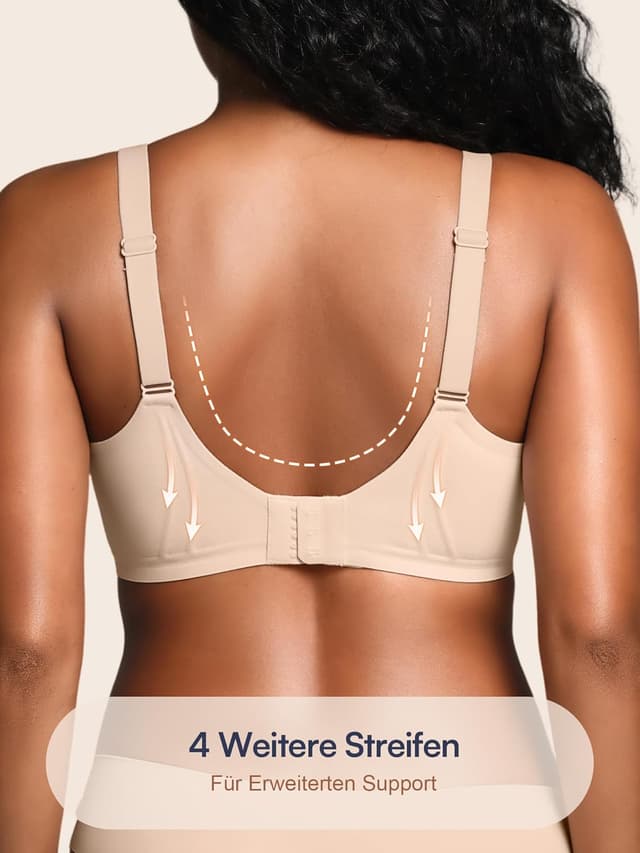 Detalle de BH für Damen ohne Bügel mit Unterstützung – nahtlose gepolsterte Bralette (T-Shirt BHS)