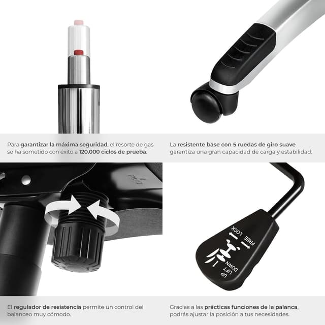 Thumbnail 6 de tectake® Silla de Oficina Ergonómica 150 kg