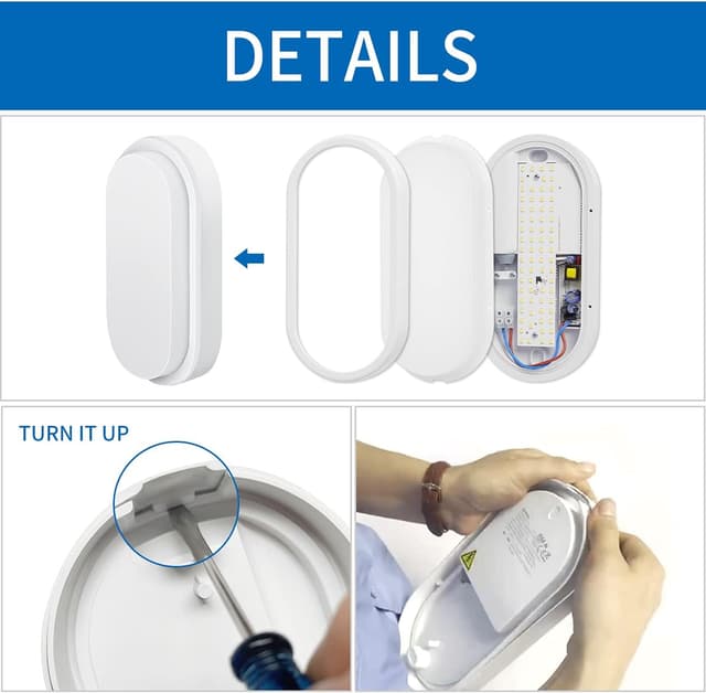 Detalle 2 de ANWIO 14W Led 980LM 4000K Bulkhead Light