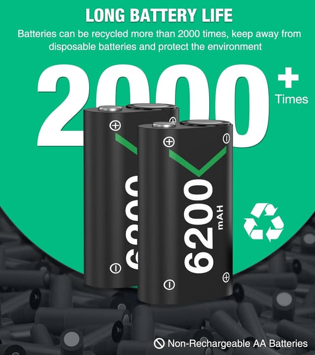 Thumbnail 4 de Xbox Controller Rechargeable Battery Pack with Dock for Xbox Series X|S