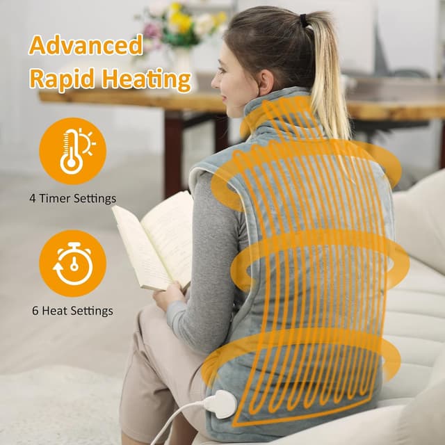 Thumbnail 3 de ITSHINY Almohadilla térmica cuello espalda 60x108 cm