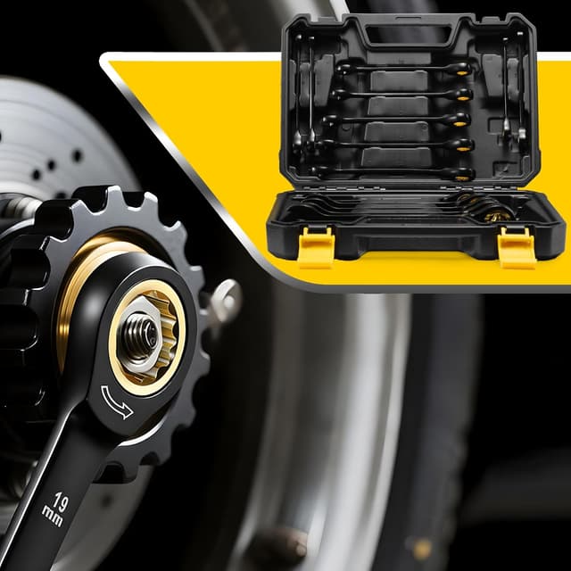 Thumbnail 6 de Enventor 14PCS Ratchet Spanner Set (Metric) 6–19mm with Carry Case