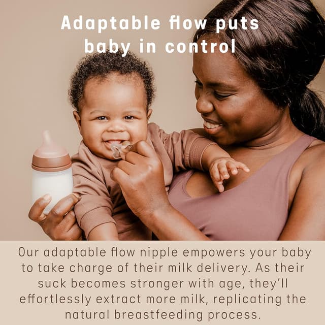 Detalle de Suavinex confezione da 2 tettarelle Zero Zero flusso adattabile (A) per biberon Zerø Zerø