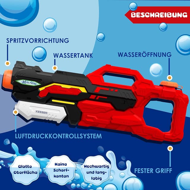 Thumbnail 2 de KESSER Wasserpistolen 2er Set Reichweite 10–11 m