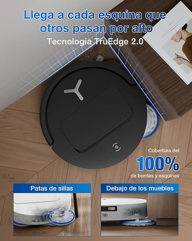 Detalle 2 de ECOVACS Deebot T50 Omni Gen2 — 15.000 Pa, ultrafino 81 mm