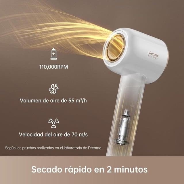 Detalle 2 de dreame Hair Glory Combo secador iónico 110.000 rpm