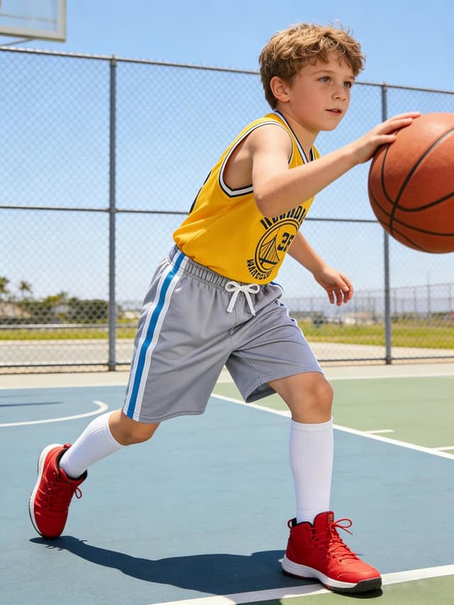 Detalle 1 de YERIOK Boys Athletic Shorts 5-Pack Mesh