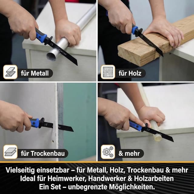 Thumbnail 6 de Magicbox 8-in-1 Metallsäge-Set Blau mit 8 austauschbaren Sägeblättern