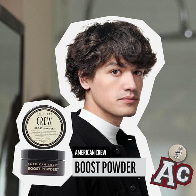 Detalle de American Crew Boost Powder polvo voluminizador para cabello