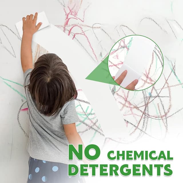 Thumbnail 6 de Powomao Melamine Cleaning Sponge 50Pcs