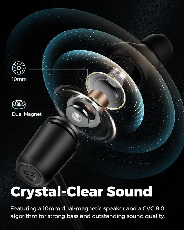 Detalle 2 de SoundPEATS Q35 HD+ Neckband with aptX HD, 17h