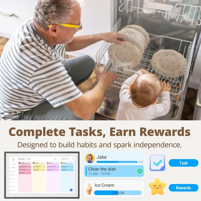 Thumbnail 3 de Dragon Touch Calendar 15.6 Digital Calendar