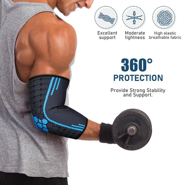 Detalle de AOOWU tutore epicondilite gomito 2 pezzi