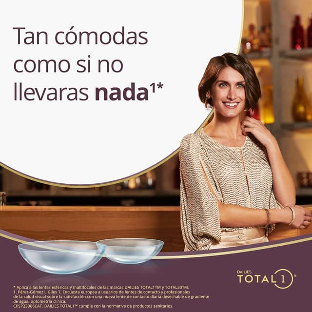 Thumbnail 2 de Dailies Total 1 - Lentes diarios de contacto 🥽, 30 unidades
