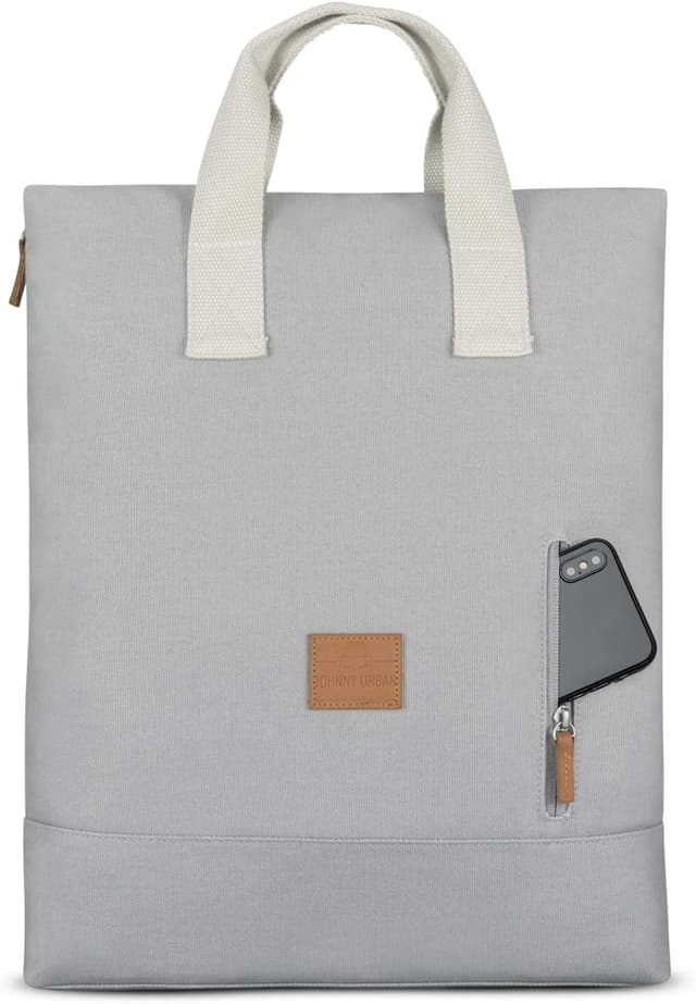 Detalle de Johnny Urban Sam zaino grigio da donna e uomo con tasca PC fino a 16 pollici, 12 litri