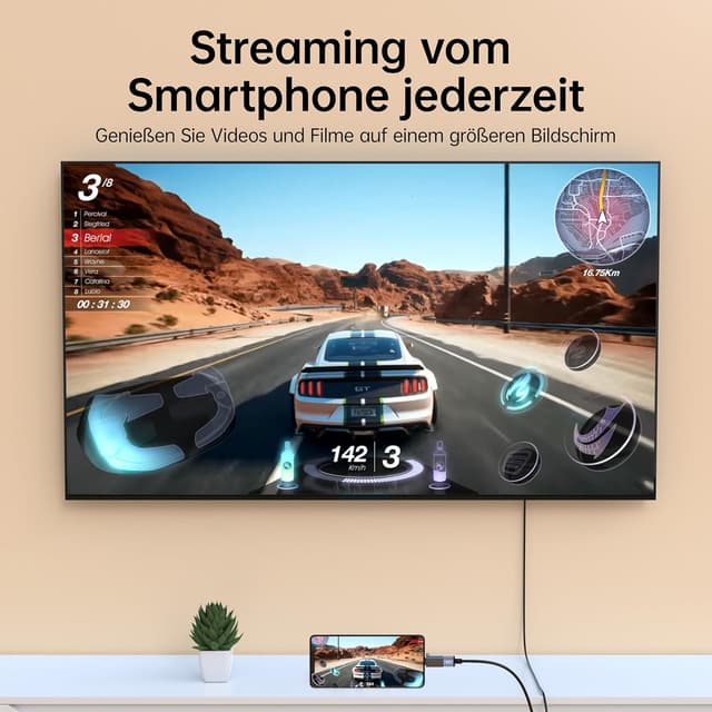 Thumbnail 5 de biaze ZH213 USB‑auf‑HDMI Adapterkabel 1 m, 1080p 60Hz