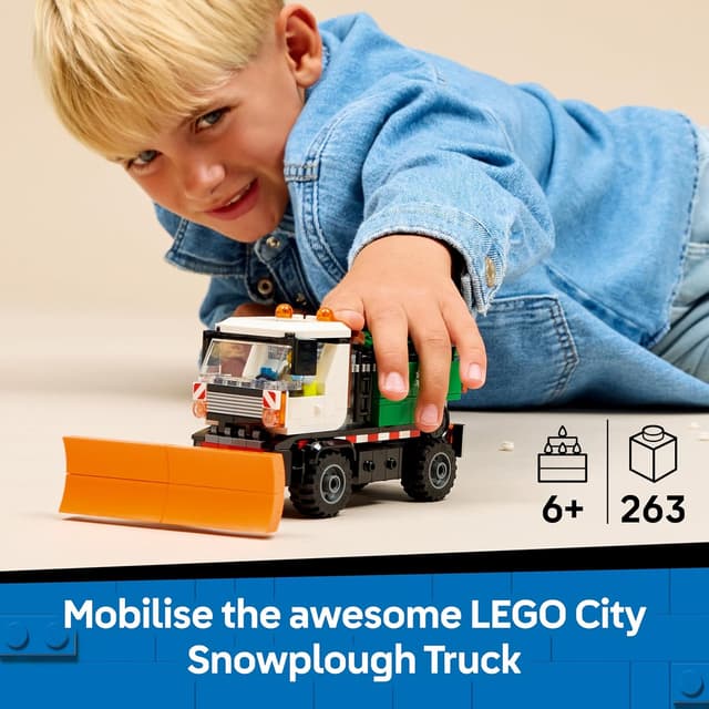 Detalle 2 de LEGO City 60490 Snowplough Truck Toy