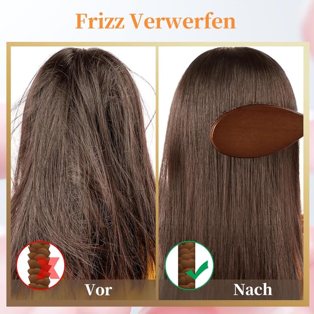 Detalle 2 de AISEELY Wildschweinborsten Bürste 22×6,5 cm 💇