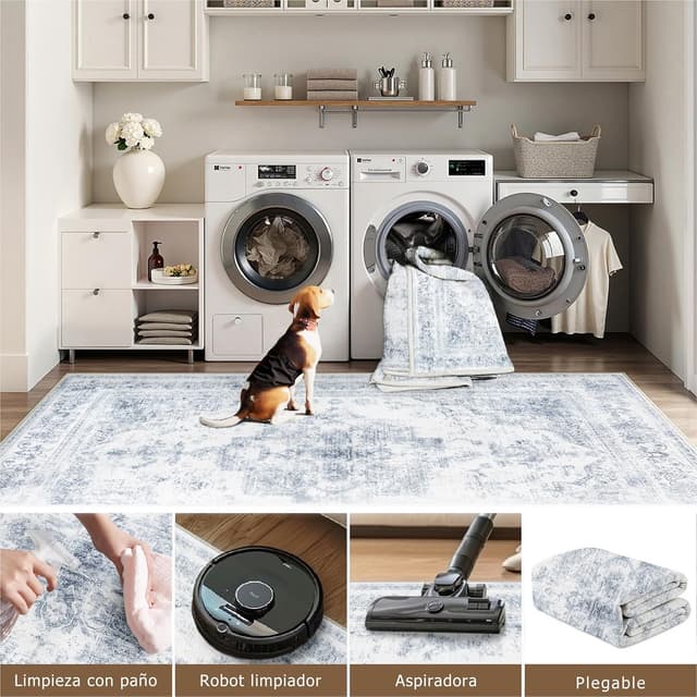 Thumbnail 3 de HUGEAR Alfombra salón azul 150x210 cm