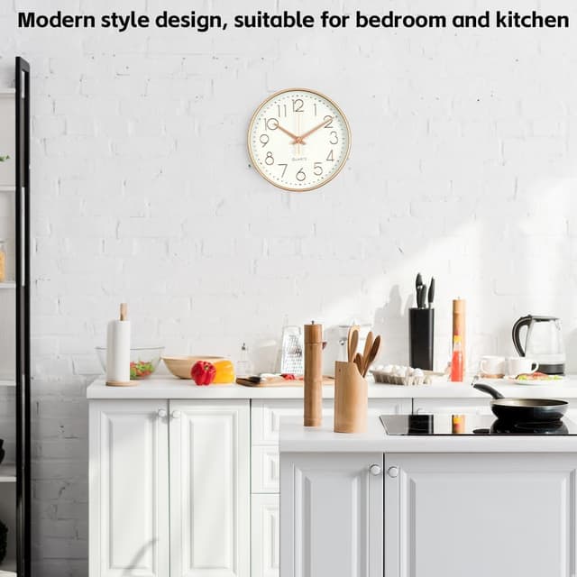 Thumbnail 5 de Aolso 20CM Horloge Murale silencieuse 20 cm