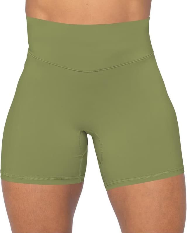 Detalle de Sunzel No Front Seam High Waist Biker Shorts for Women (Squat Proof Yoga & Workout Bike Shorts)