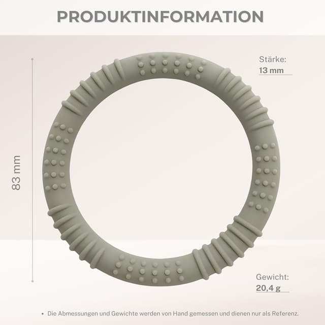 Detalle 2 de CAJA Beißring Baby 3er Set Silikon BPA-frei