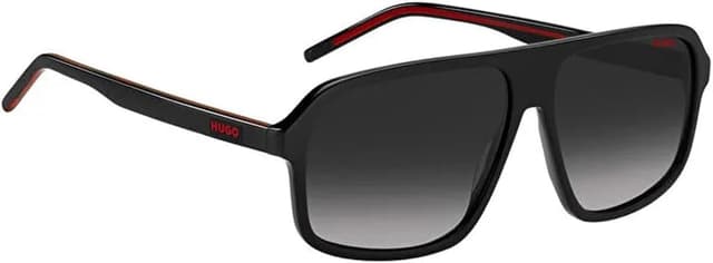 Detalle de HUGO Brille HG 1195/S in Schwarz – Größe 60-13 mm