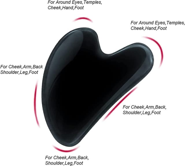 Thumbnail 5 de Gua Sha Stein Herzform Hautmassage