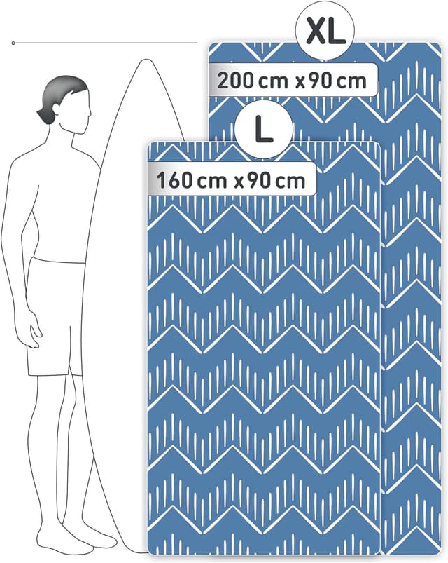 Detalle 2 de Fit-Flip Telo Mare in microfibra 200x90 cm (100% riciclato) ad asciugatura rapida