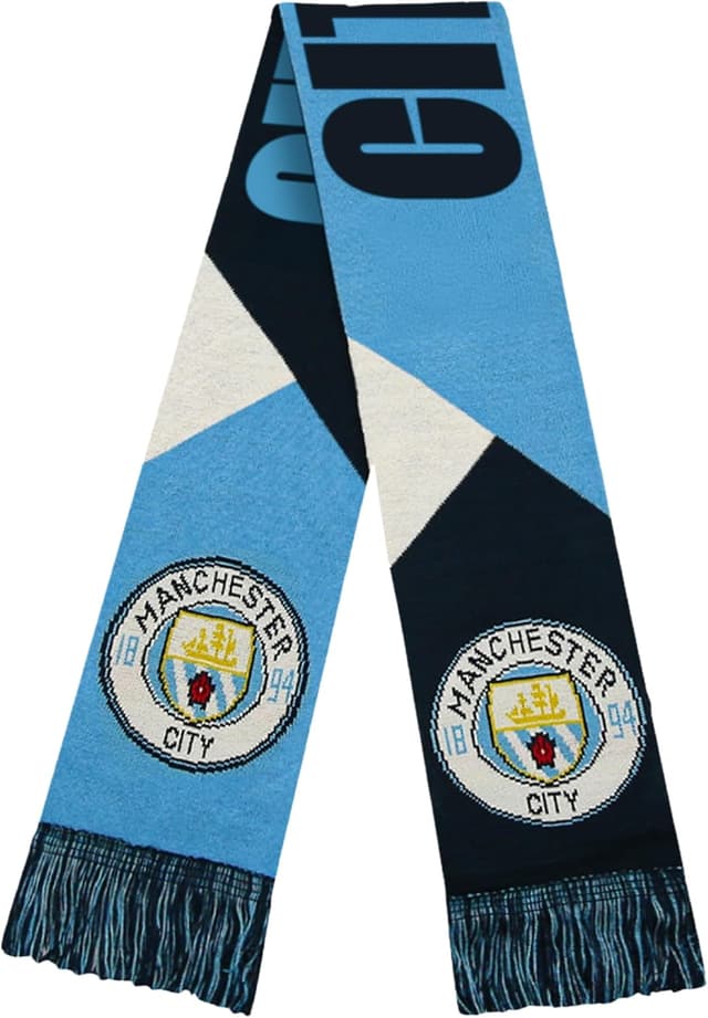 Detalle de Icon Sports Manchester City FC Official Soccer Team Ultimate Fan Pack for Kids (Jacket, T-Shirts, Scarf & Ball)