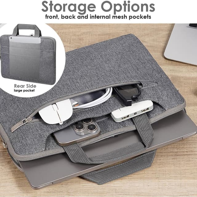 Detalle de TECHGEAR Laptop Case 13.6-inch grey