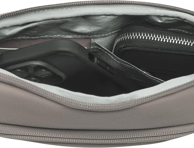 Thumbnail 6 de Larkson Helge Large marsupio da petto grigio con blocco RFID e passanti antifurto