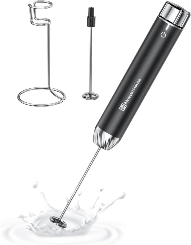 Detalle de Maestri House LunaFro Max rechargeable milk frother