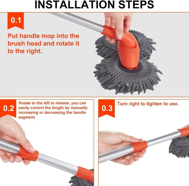 Thumbnail 5 de JSCARLIFE Car Wash Brush Mop 360°