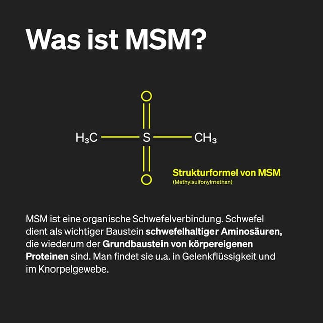 Detalle 2 de natural elements MSM Kapseln 1600 mg Tagesdosis