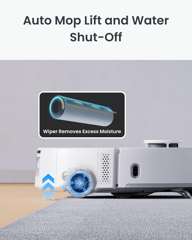 Thumbnail 6 de SwitchBot S20 Robot Vacuum Cleaner with Mop: 10,000Pa suction, AI obstacle avoidance and auto mop washing