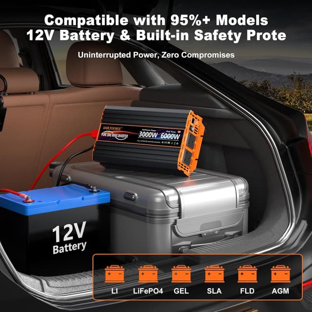 Detalle 2 de JARXIOKE 3000W pure sine power inverter