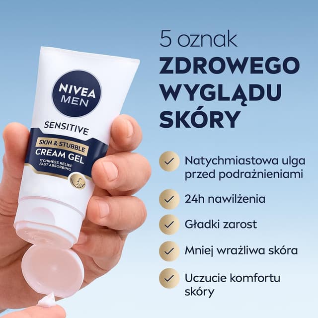Detalle de NIVEA MEN Crème Sensitive Gel Visage 50 ml