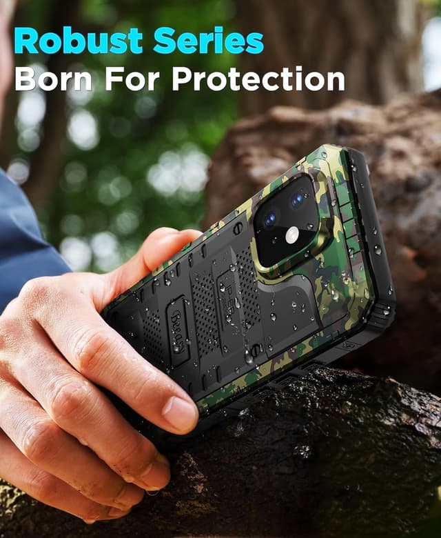 Thumbnail 6 de Beeasy Robust Series Waterproof iPhone 16 Case (Camo) — heavy duty full-body protection with built-in screen cover